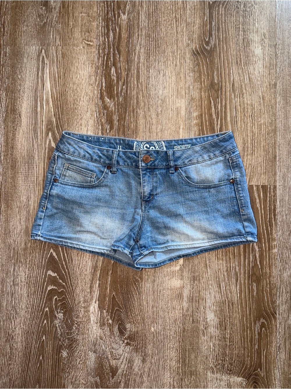 Vintage Y2K Shortie Light Blue Denim Women’s Shorts